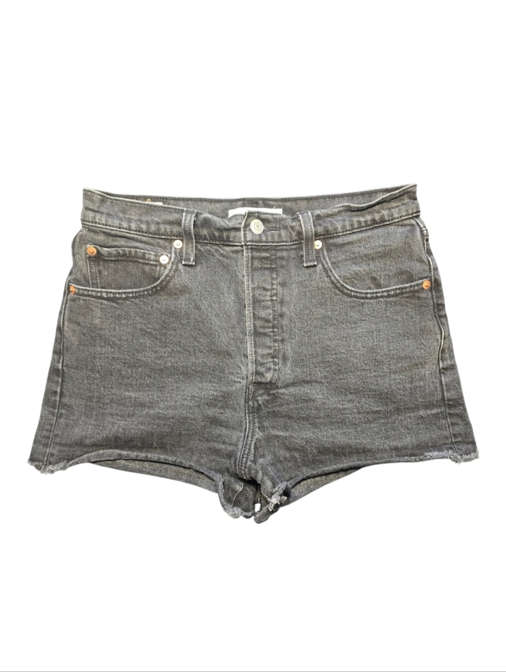 Levi's Ribcage Shorts Black Denim Size 30